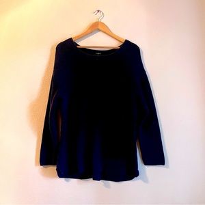 Talbots Plus pullover Navy Sweater 1X